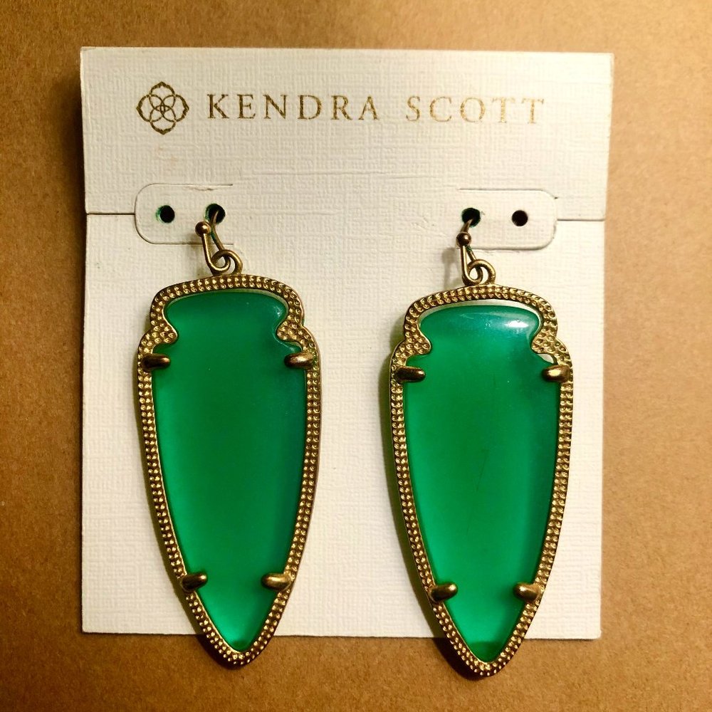 Emerald Green Kendra Scott Skylar Earrings